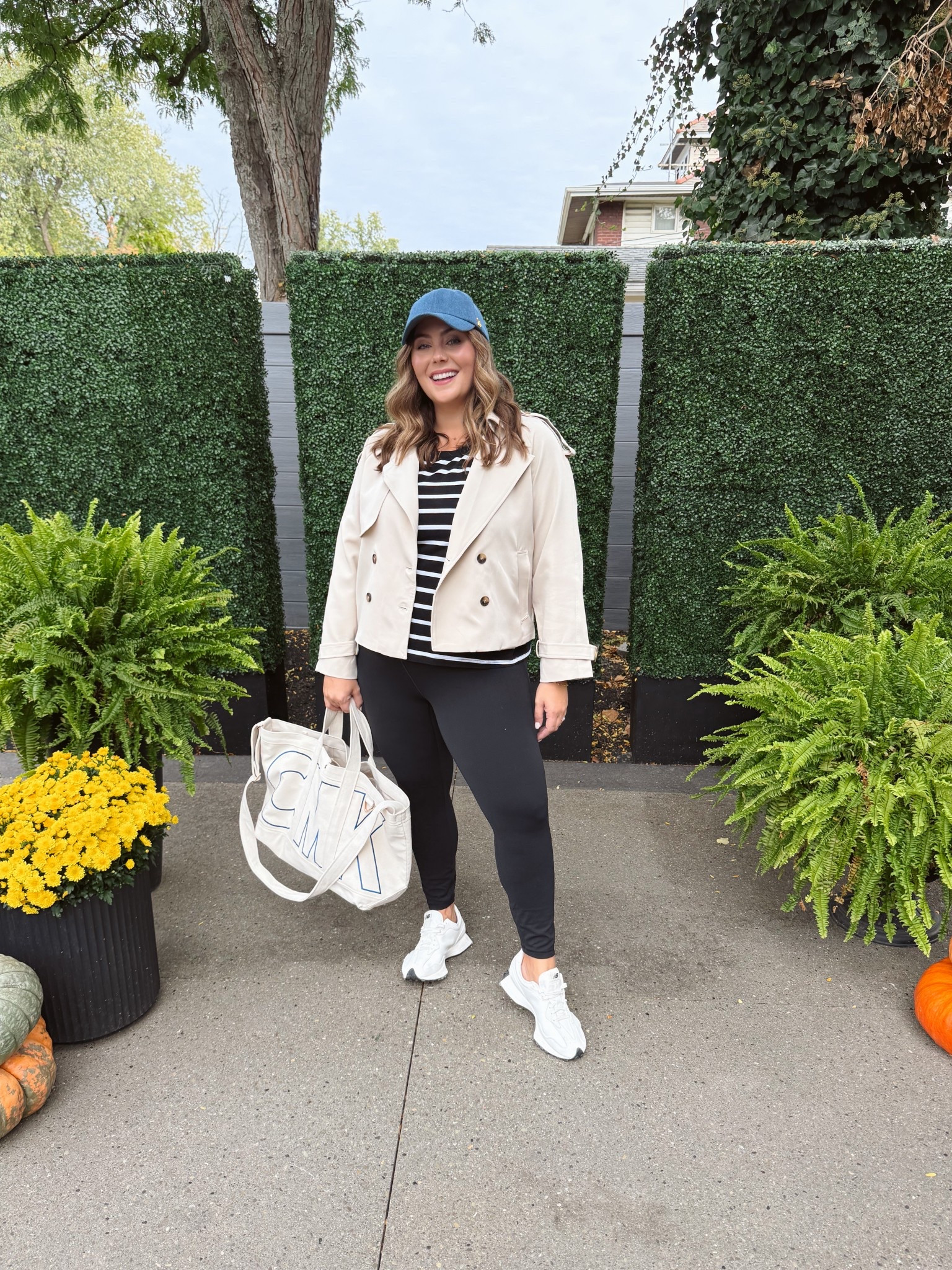 Mom-fit - sports weekend - running errands outfit - travel outfit - wearing size XL in legging, XXL in top & cropped trench. Sharing similar styles. Use CARALYN20 at Shapermint. Use CARALYN15 at Spanx. 

#LTKStyleTip #LTKSeasonal #LTKPlusSize