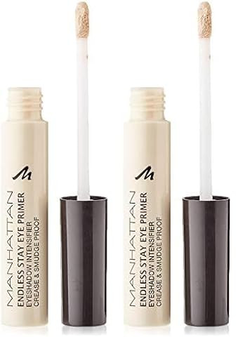 Manhattan Endless Stay Eye Primer – Wasserfeste Lidschatten-Grundierung für langanhaltendes Make-up ohne Verschmieren – Farbe Transparent 1 – 1 x 6ml (Packung mit 2) | Amazon (DE)
