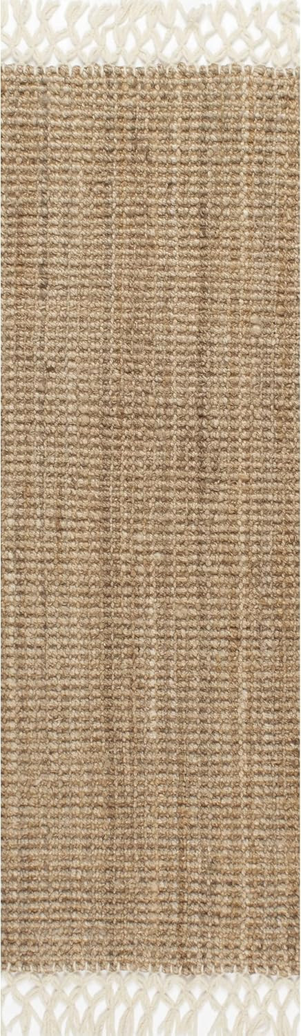 nuLOOM Raleigh Hand Woven Wool Runner Rug, 2' 6" x 10', Natural | Amazon (US)