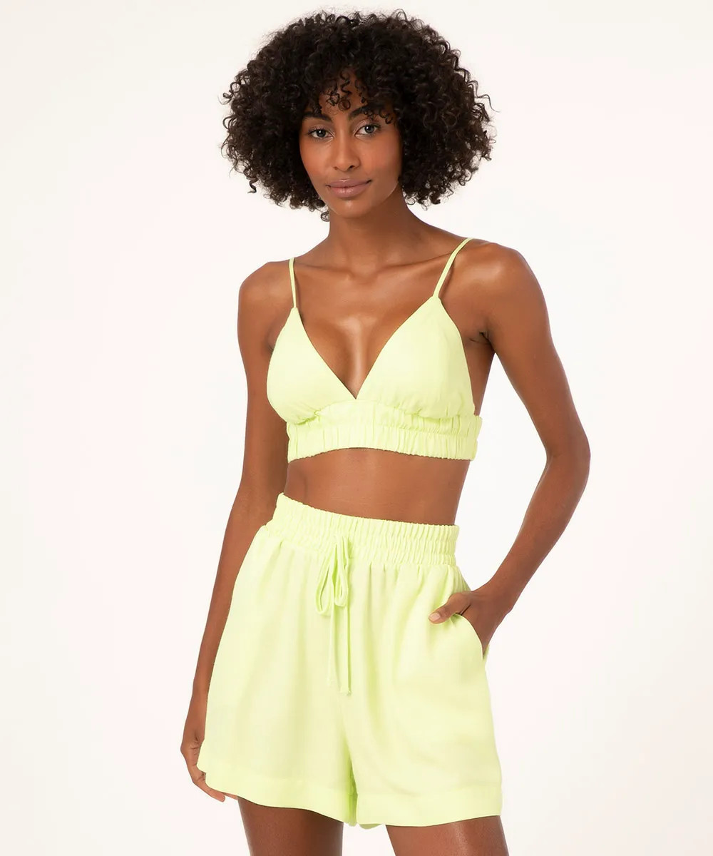 top cropped alça fina  verde | C&A (BR)