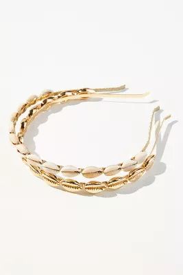 Set of Two Shell Headbands | Anthropologie (US)