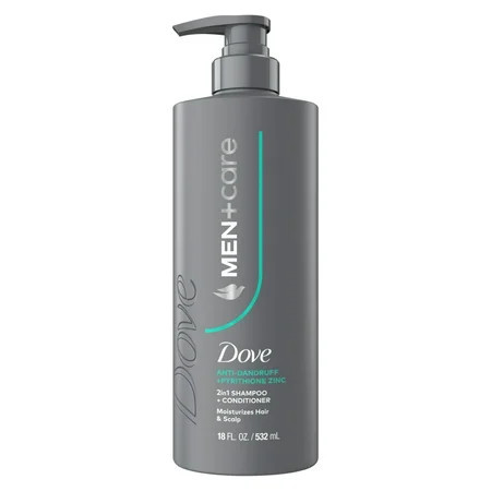 Dove Men+Care 2-in-1 Shampoo + Conditioner to Moisturize Hair & Scalp Dandruff Defense with Pyrithione Zinc 18 fl oz | Walmart (US)