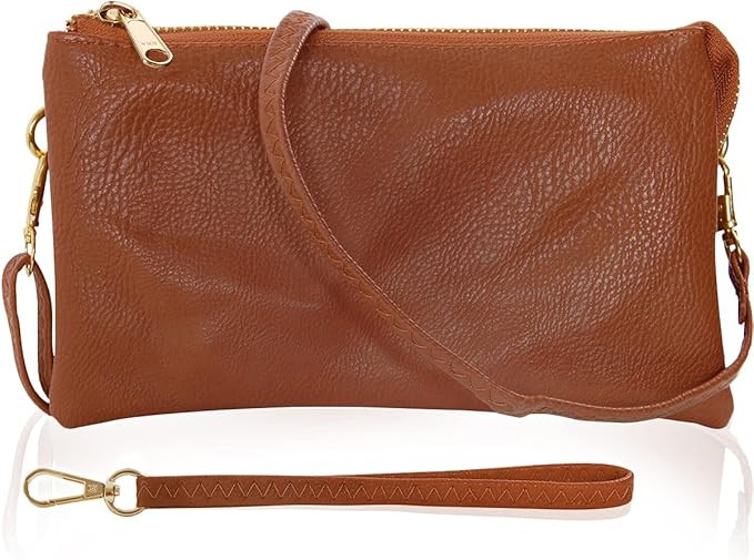 Humble Chic NY Vegan Leather Wristlet Purse for Women - Small Clutch Purse with Shoulder and Wris... | Amazon (US)
