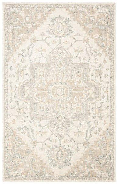 Ivory & Beige Traditional Hand Woven Wool Area Rug | The Well Appointed House, LLC