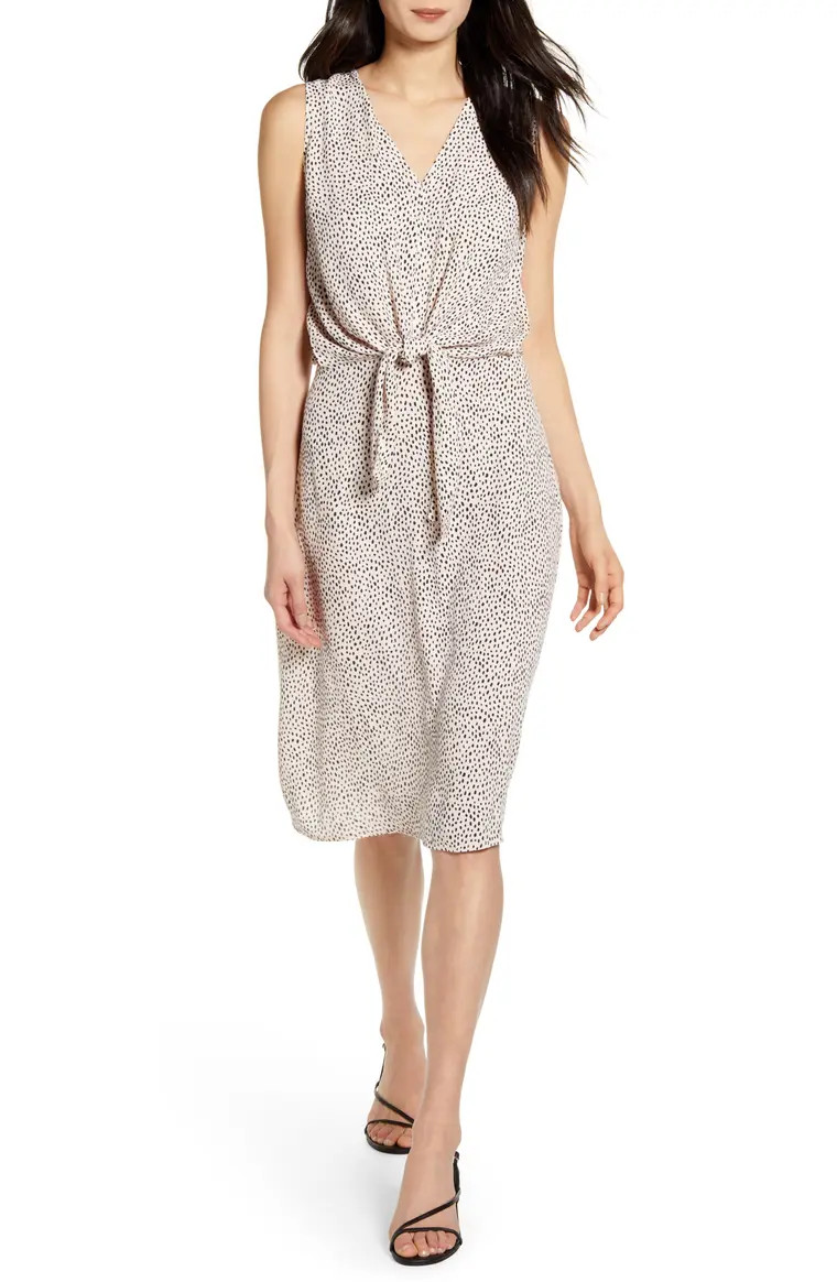Sleeveless Tie Front Dress | Nordstrom