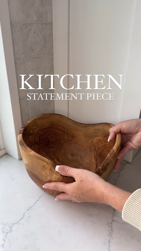 This rustic olive wood bowl is a statement piece in my kitchen. It’s hand carved and made from 100% sustainable wood. I love the size of it and the detail is just beautiful. It’s an impressive piece to serve fruit, prepared food, or simply used as a decorative bowl. 


#LTKHome #LTKSaleAlert #LTKStyleTip