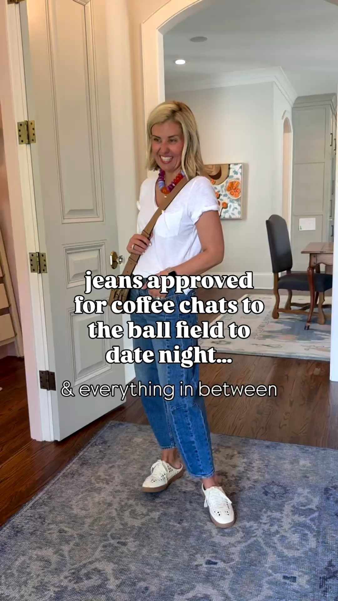 Jeans & white tee looks….I’ve got you covered friends! 
Boden top - 2
All tees - xs 
Barrel - 0 or 2P
1964 Wash - 26P
Jameson Jogger - xs
Colette - 26P
Mother - 26P
Anessa - 26P
Bling sandals & Mary Jane’s - 7 (size 1 down)
Gucci sandals- 38.5 (1/2 size up)
Sneaker, heel & Tnuck sandal - 8 tts



#LTKgrwm #LTKdayinmylife #LTKmomlife