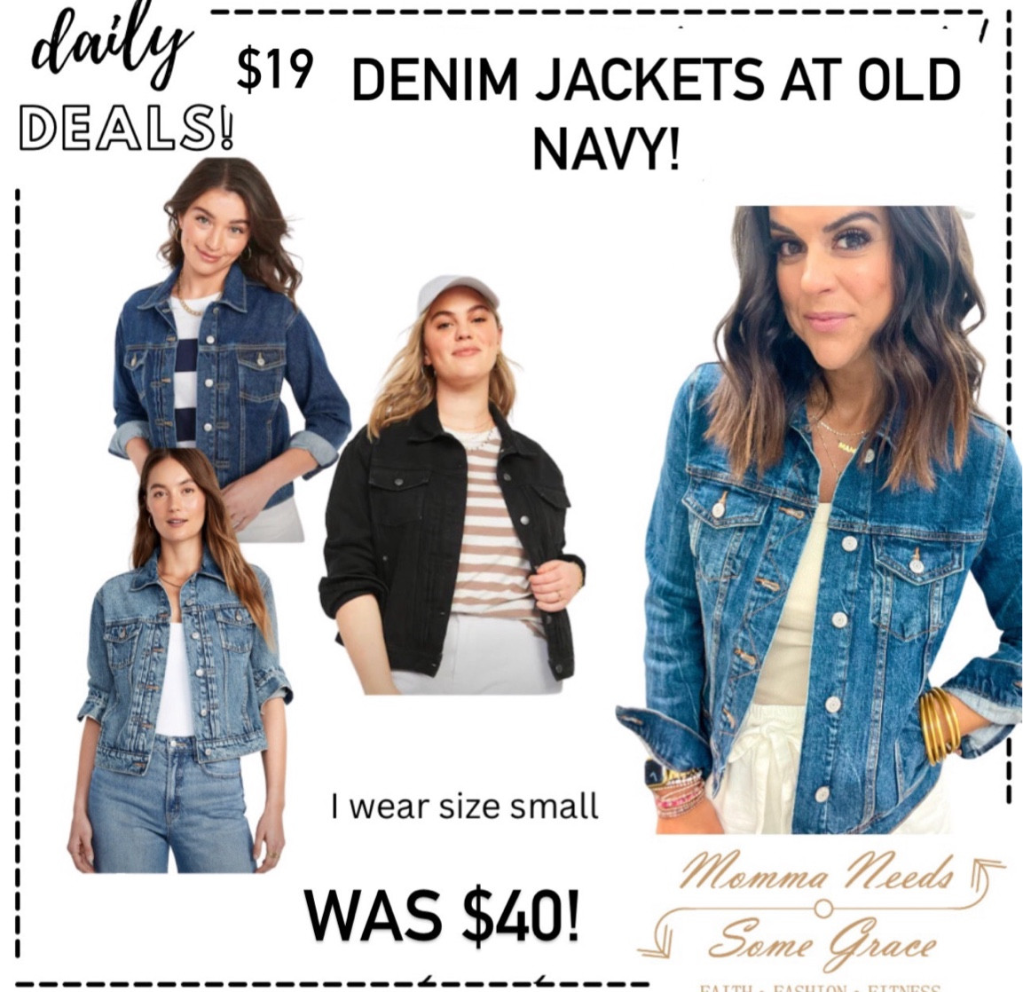 My favorite Old Navy denim jacket is on major sale today! I wear size smalll

#LTKFindsUnder100 #LTKSaleAlert #LTKStyleTip