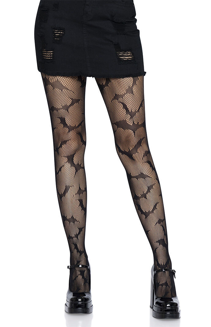 Leg Avenue Costume Bat Fishnet Tights in Black | PacSun