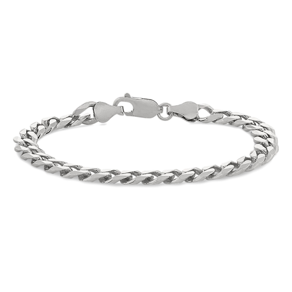 7'' Sterling Silver Curb Chain Bracelet (6.5mm) | Shane Co