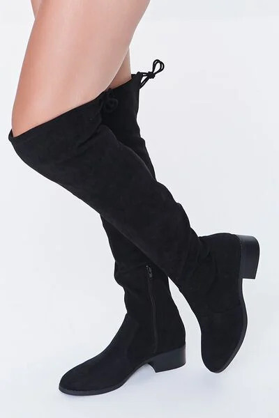 Faux Suede Over-the-Knee Boots | Forever 21