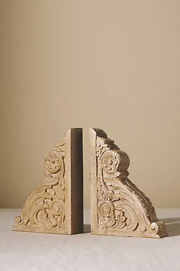 Handcarved Bookend | Anthropologie (US)