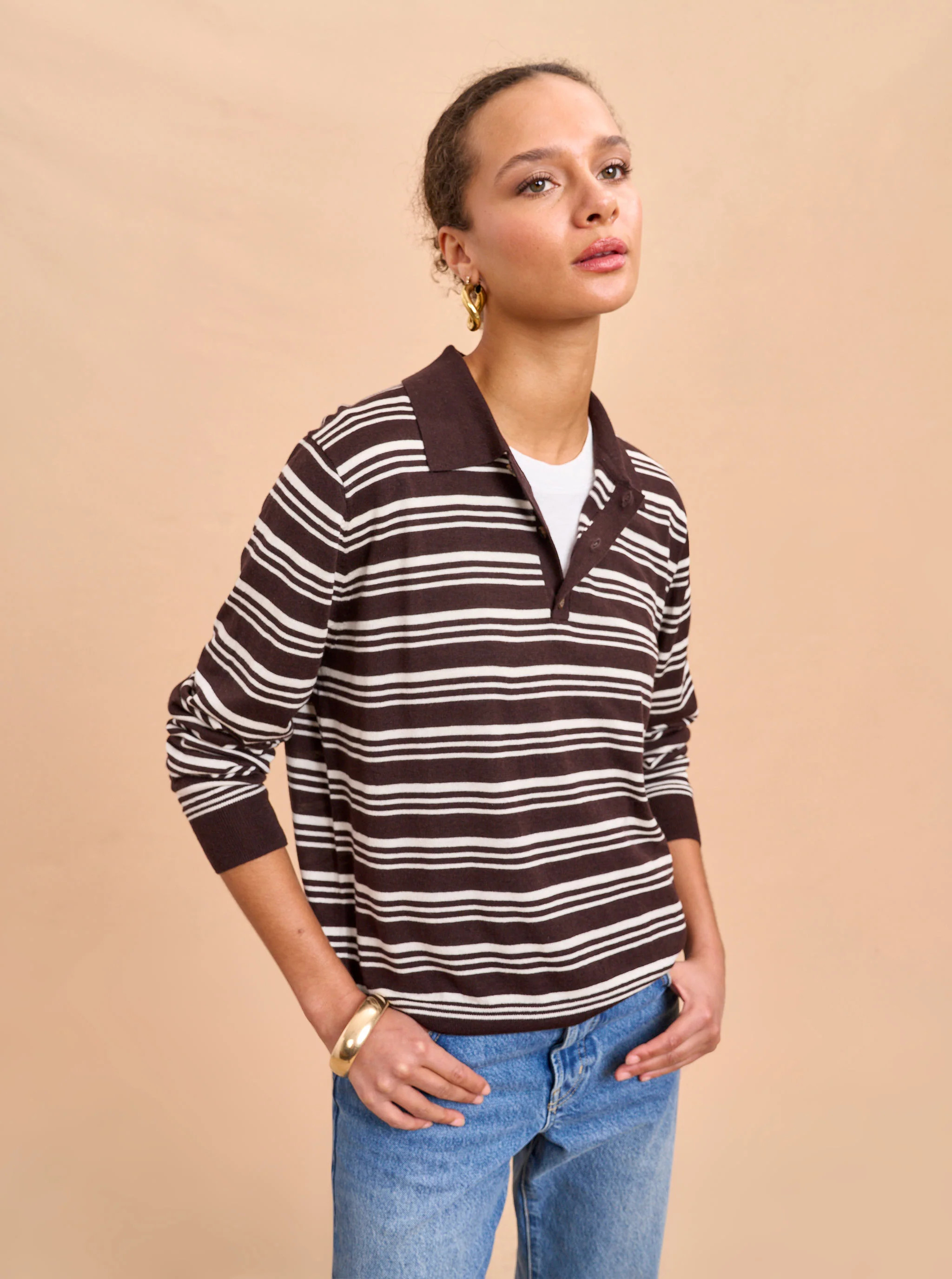 Striped Ben Polo | La Ligne NYC | La Ligne
