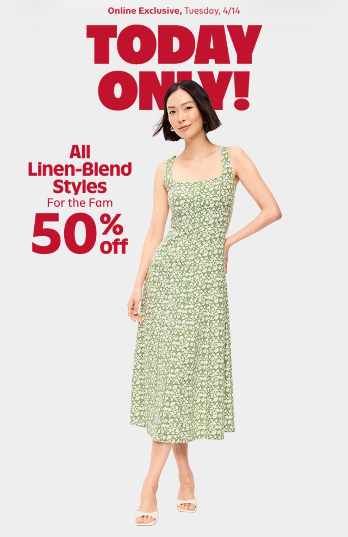 Old Navy is doing 50% off ALL linen for the whole family and this is the moment to stock up. Lightweight, breathable, and perfect for spring and summer. These are the pieces you will live in all season long.

Shop all my Old Navy linen favorites on my LTK.

#ShoppingWithPriiincesss #OldNavyStyle #SaleAlert #LinenOutfits #SpringStyle #SummerStyle #LTKDeals #LTKFashion #FamilyStyle #AffordableFashion #ClosetRefresh #EverydayStyle #OutfitInspo #AtlantaMom #Atlantamom #Atlantabloggers #Atlantablogger #AtlantaCreator #Atlantacontentcreators #Atlantacontentcreator

#LTKmomlife #LTKTravel #LTKMothersDay