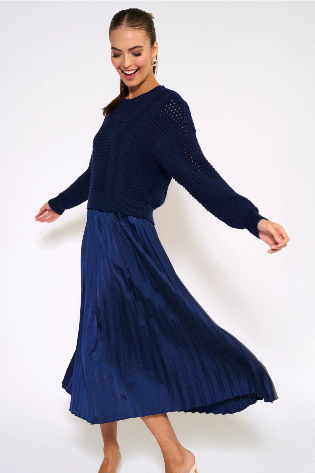 Gabbie Dress- Navy | Avara