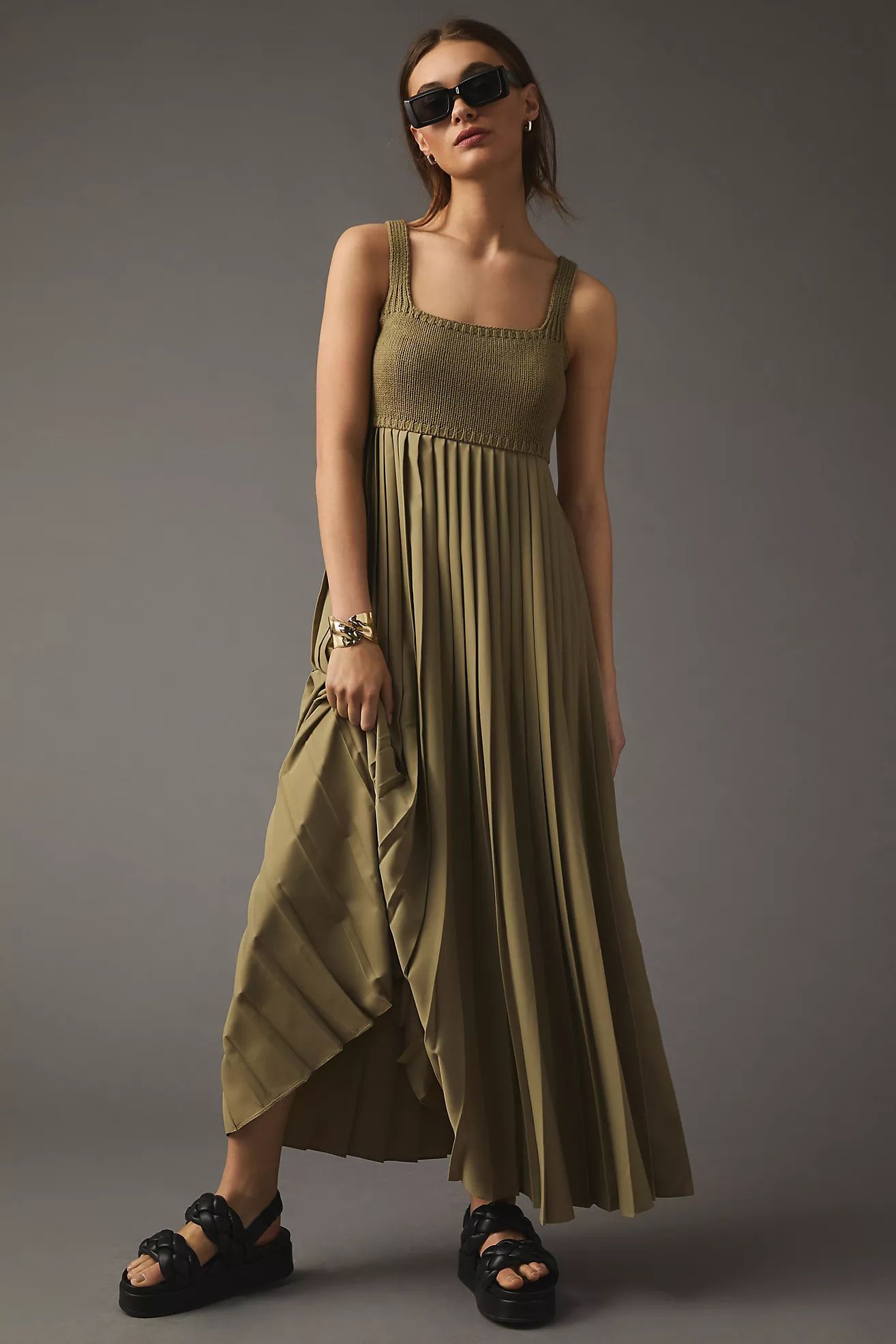 Mare Mare Pleated Maxi Dress | Anthropologie (US)