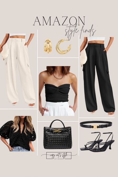Amazon fashion finds for the neutral girlies, basic fashion, neutral fashion, black and beige pants, black top

#LTKover40 #LTKfindsunder50 #LTKstyletip