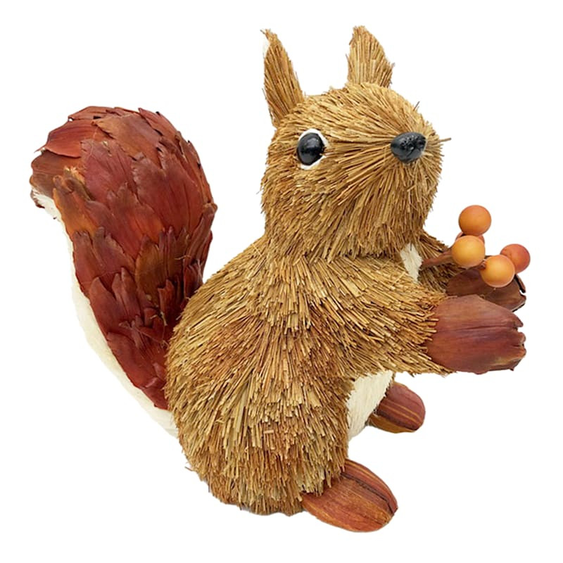 Homespun Harvest Sisal Squirrel, 8" | At Home