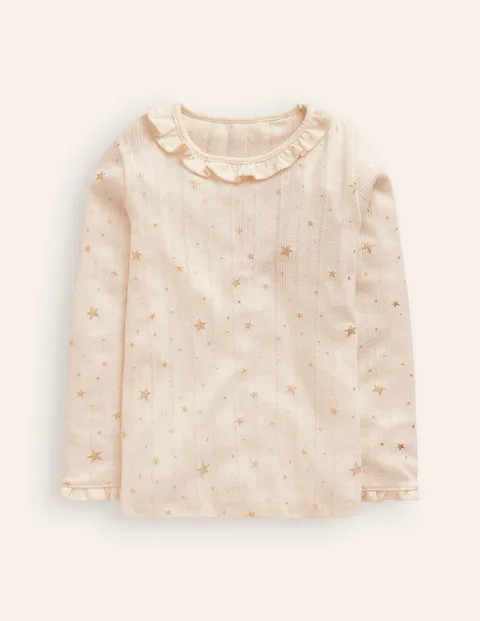 Ruffle Sparkle Pointelle | Boden (US)