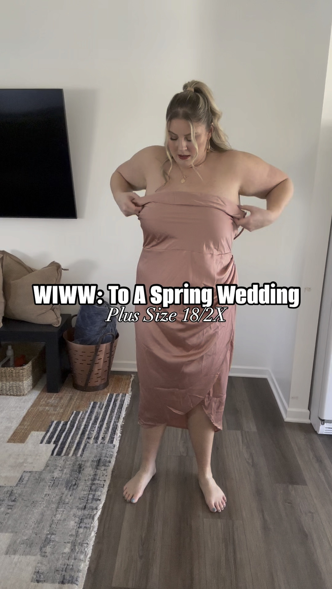What I Would Wear - to a spring wedding! In love with this dress! It’s still cold at night, so I paired it with a blazer. 

Wedding guest dresses, spring dresses, summer dresses, affordable fashion, curvy, tall, plus size, size 18

#LTKstyletip #LTKmidsize #LTKplussize