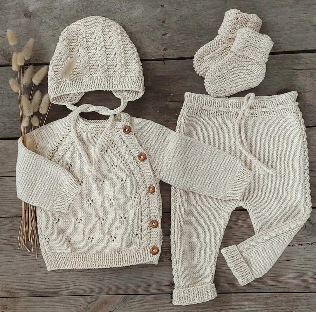 Newborn Baby Coming Home Outfit  Knit Newborn Outfit  - Etsy | Etsy (US)