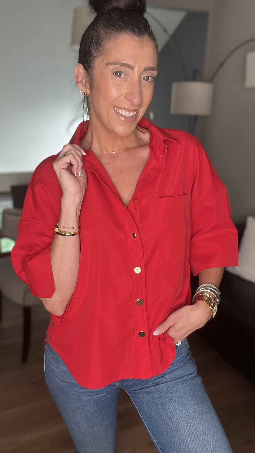 Has to be one of the easiest DIY’s I’ve ever done!  Instantly elevate that button down with snap-on button covers…only $4.99 for a pack of 20! Just wondering, is this a DIY you could see yourself doing?!

Comment TOP for DM or visit my Amazon Store, ShopMy or LTK.

#DIY #shirthack #instantelevation #stephstyle101 #cincinnatistylist

#LTKootd #LTKOver40