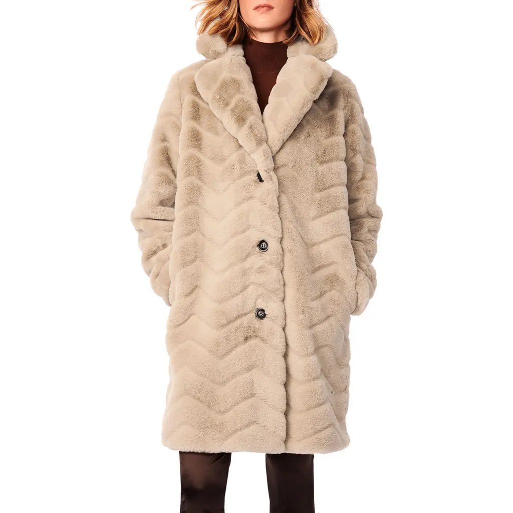 Bernardo Faux Fur Coat in Tan at Nordstrom, Size X-Small | Nordstrom