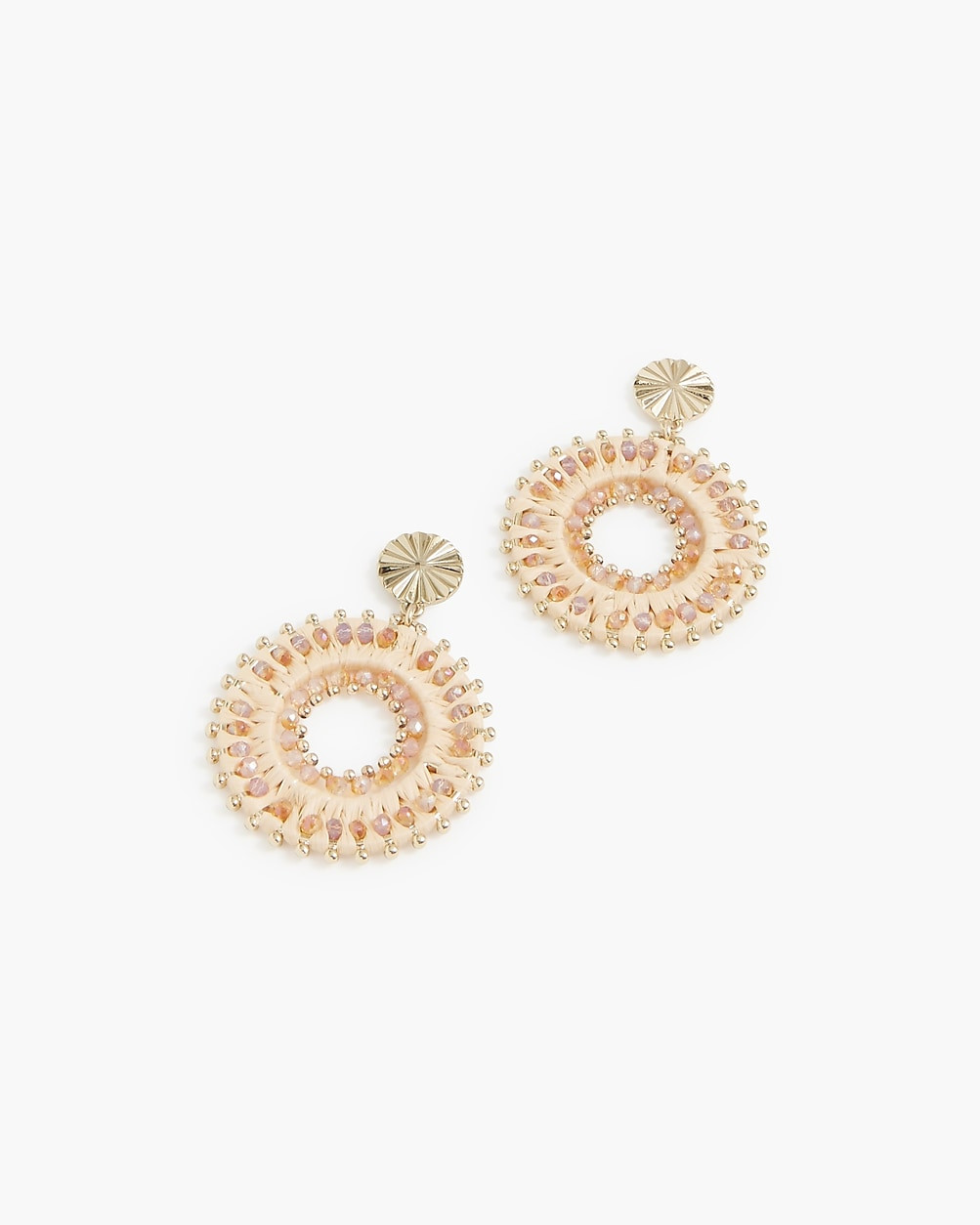 Beaded circle earrings | J.Crew Factory