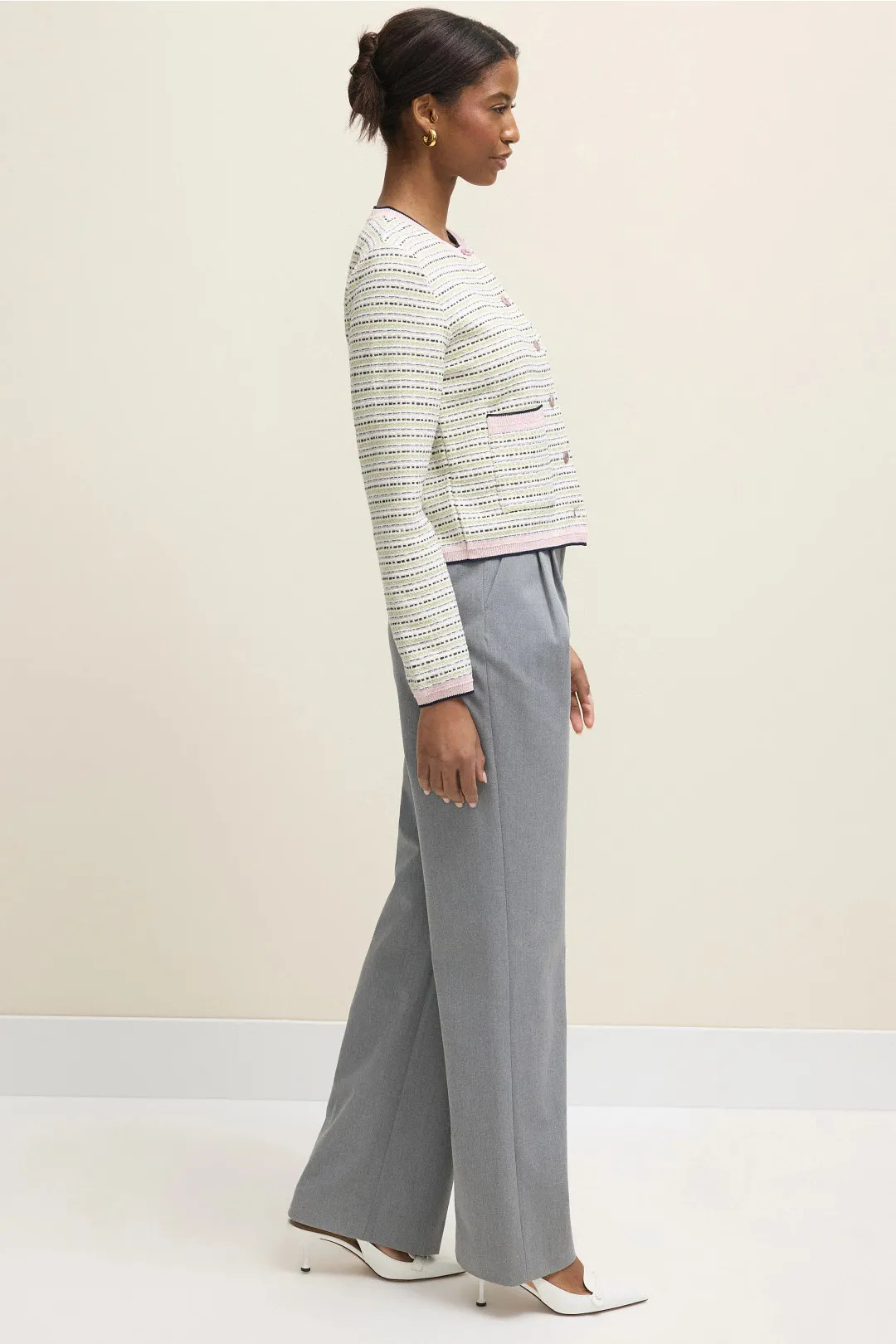 Collarless Tweed Jacket | Rent the Runway