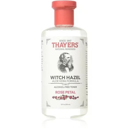 Thayer s Rose Petal Witch Hazel Toner Alcohol Free & Organic Aloe Vera 12 oz. | Walmart (US)