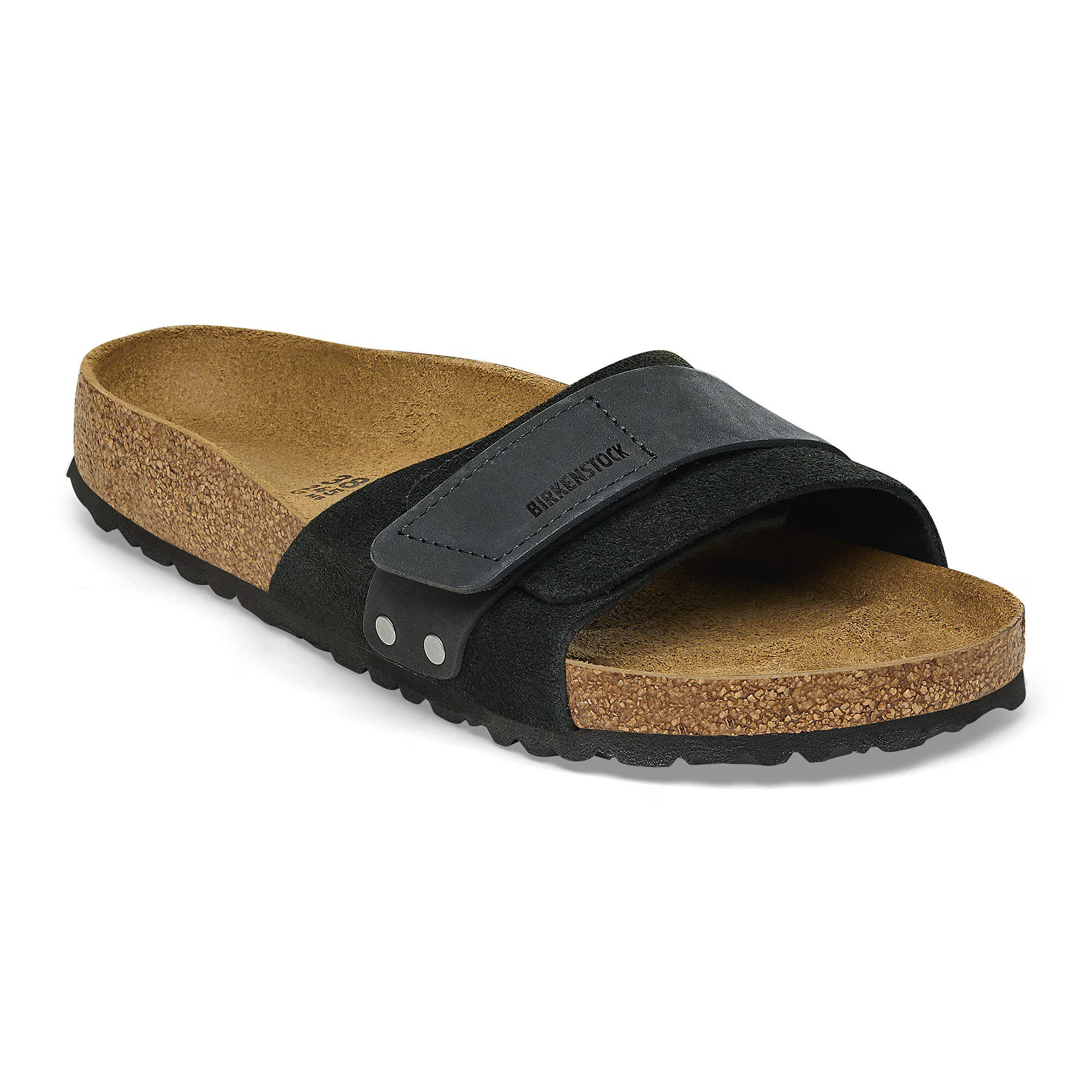 Oita Black Suede Leather One-Strap Sandals | Birkenstock USA