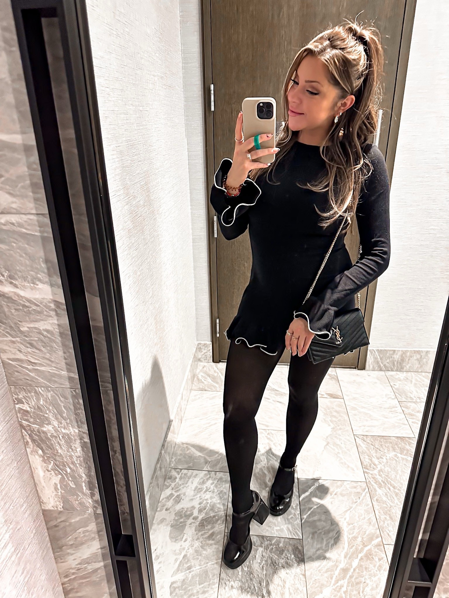 A night out in the city 🌃

My ruffle hem dress is so flattering on. Fits TTS! $35

These seamless opaque tights are in the shade: Noir & they’re extra durable. They come in all of these COVERAGES:
SHEER
GLOSS
SEMI-OPAQUE
OPAQUE
RIBBED
SHIMMER
DOTS
CALLA LILY
ROSE
LINES

Buy 3 get 1 free + 🆓 shipping! 


#LTKWorkwear #LTKWedding #LTKHome #LTKBaby #LTKMens #LTKSaleAlert #LTKU #LTKBeauty #LTKBump #LTKOver40 #LTKTravel #LTKSeasonal #LTKKids #LTKMidsize #LTKActive #LTKPetite #LTKTall #LTKdayinmylife #LTKgrwm #LTKootd #LTKfitnessgoals #LTKmomlife #LTKmorningroutine #LTKselfcare #LTKstorytime #LTKfoodie #LTKvlog #LTKSwim