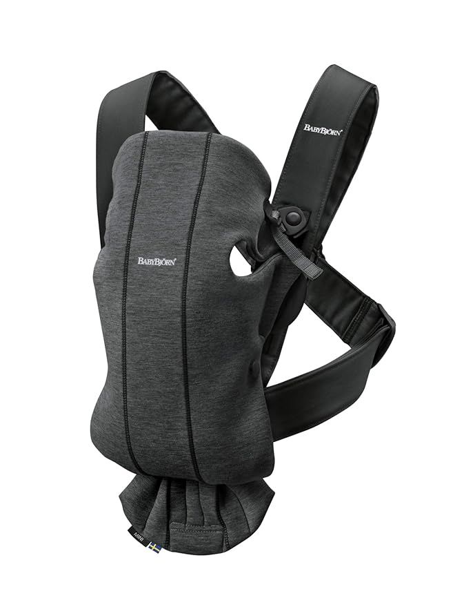 BABYBJÖRN Baby Carrier Mini, 3D Jersey, Charcoal Gray | Amazon (US)