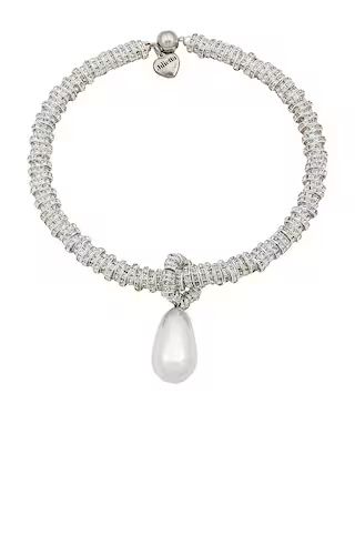 Julietta Pearl Drop Necklace in Pearl & Silver from Revolve.com | Revolve Clothing (Global)