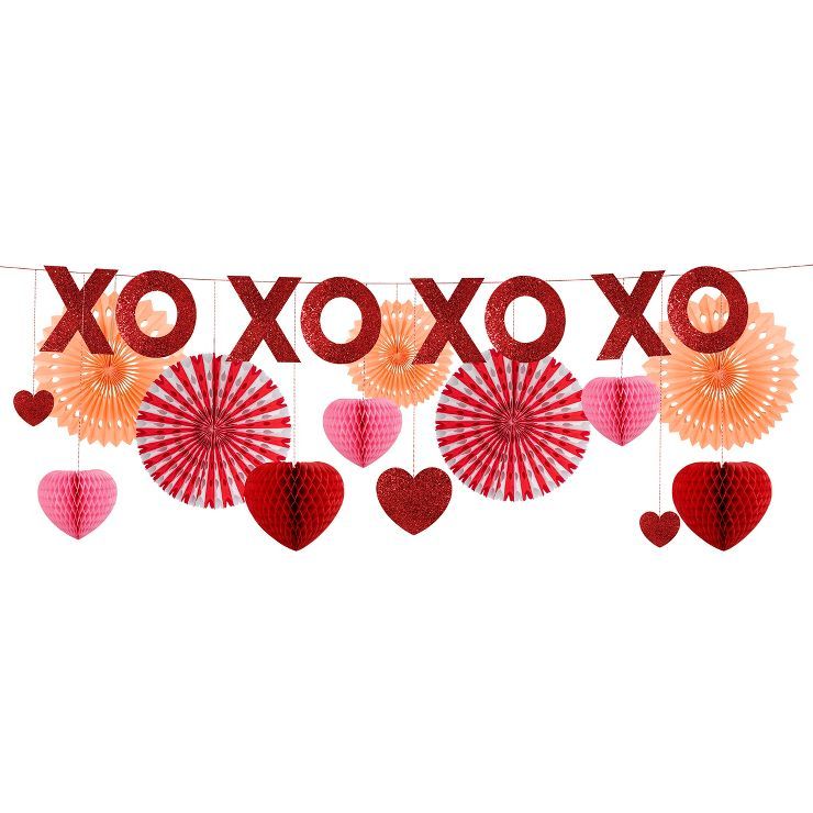 Meri Meri Honeycomb Hearts Garland (Pack of 1) | Target