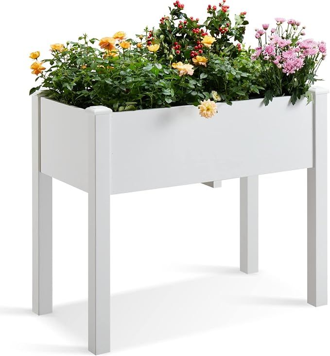 Planter Box Raised Garden Bed with Legs, Better Than Cedar Polystyrene Outdoor Elevated Garden Be... | Amazon (US)
