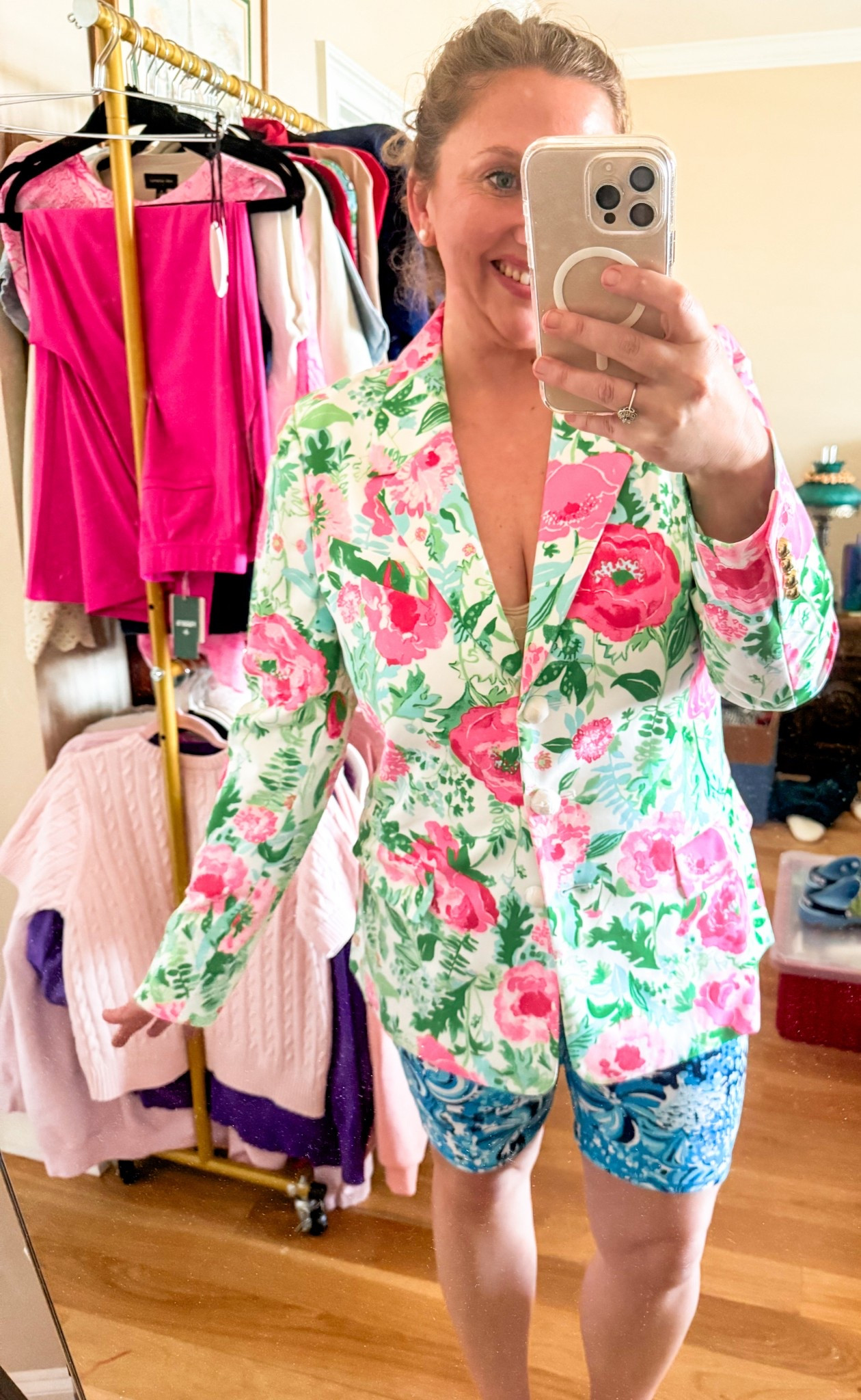 This blazer is Stunning! 
I cannot wait for the pants to come in too that match for Easter! 

#livinglargeinlilly #LillyPulitzer #plussize #midsize #easterlook 

#LTKMidsize #LTKPlusSize #LTKootd