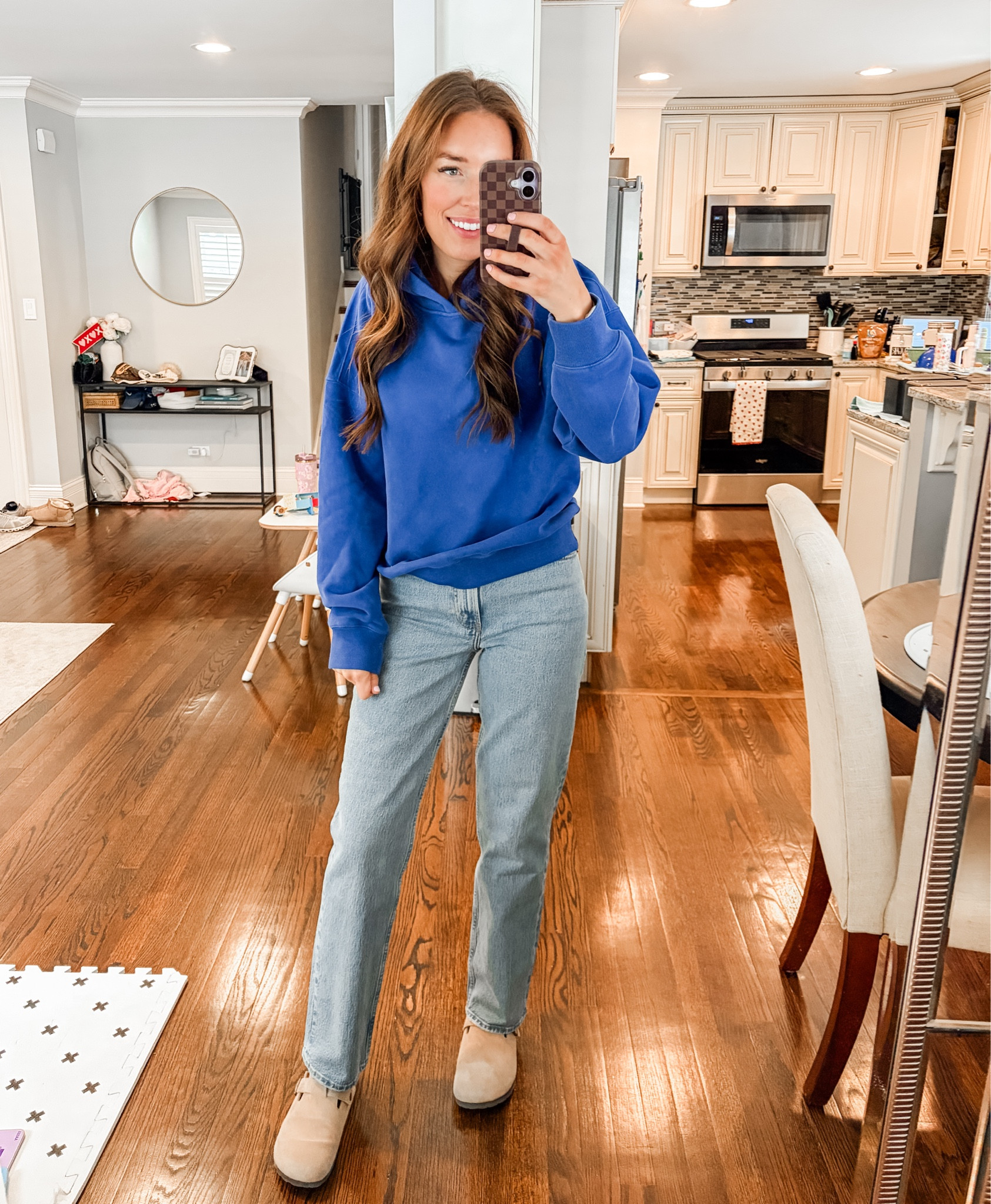 Wearing size M in hoodie. 

Spring outfit / travel style / jeans / casual outfit / mom outfit 

#LTKmomlife #LTKSpringSale #LTKootd