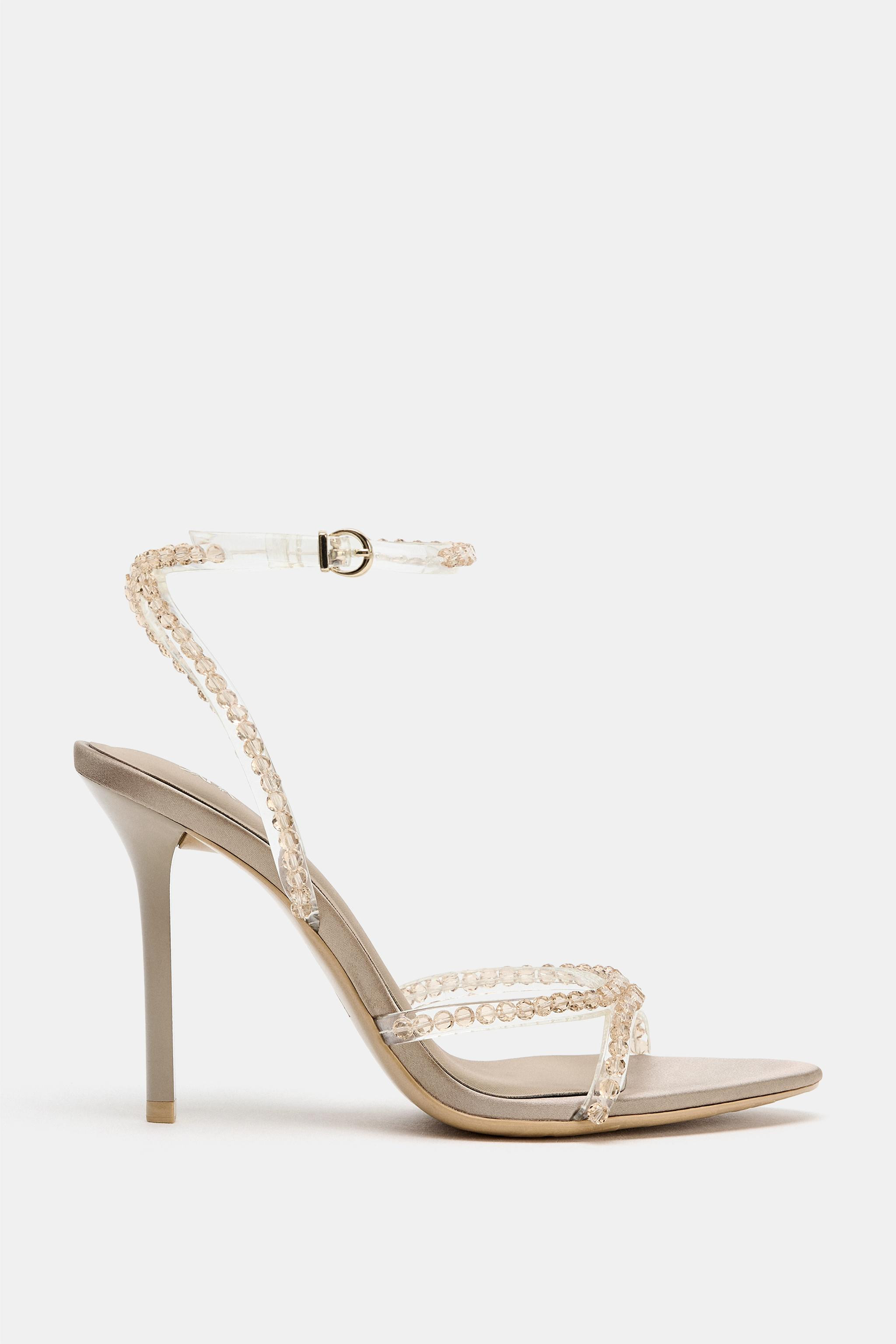 HEELED SANDALS WITH APPLIQUES | Zara US