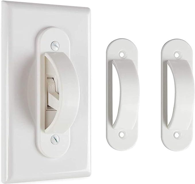 Lisol's Mind Wall Switch Guards Plate Covers Child Safety Security Home Decor (2 Pack), White - K... | Amazon (US)