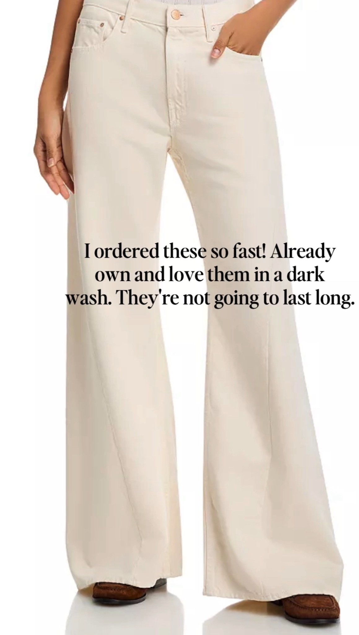 The MOTHER jeans I love in a new natural wash! These will go fast. I suggest sizing down one size. 

#LTKootd