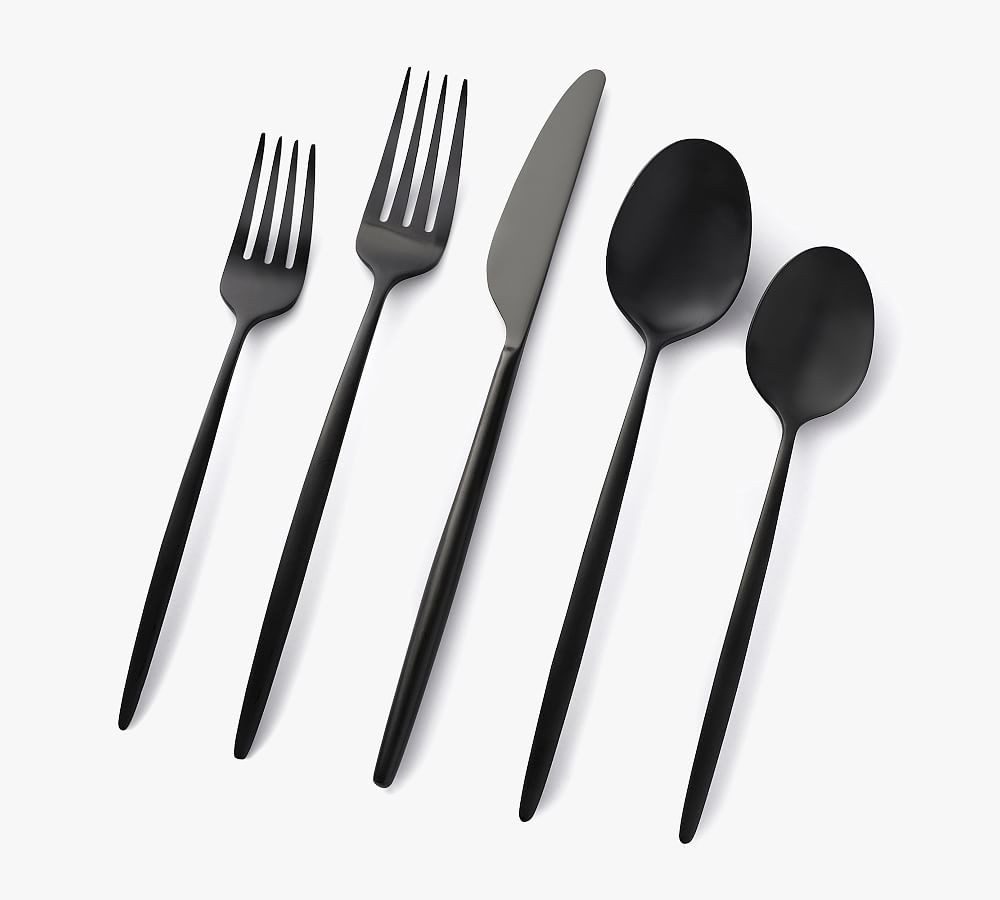 Gaze Stainless Steel 20-Piece Flatware Set | Pottery Barn (US)