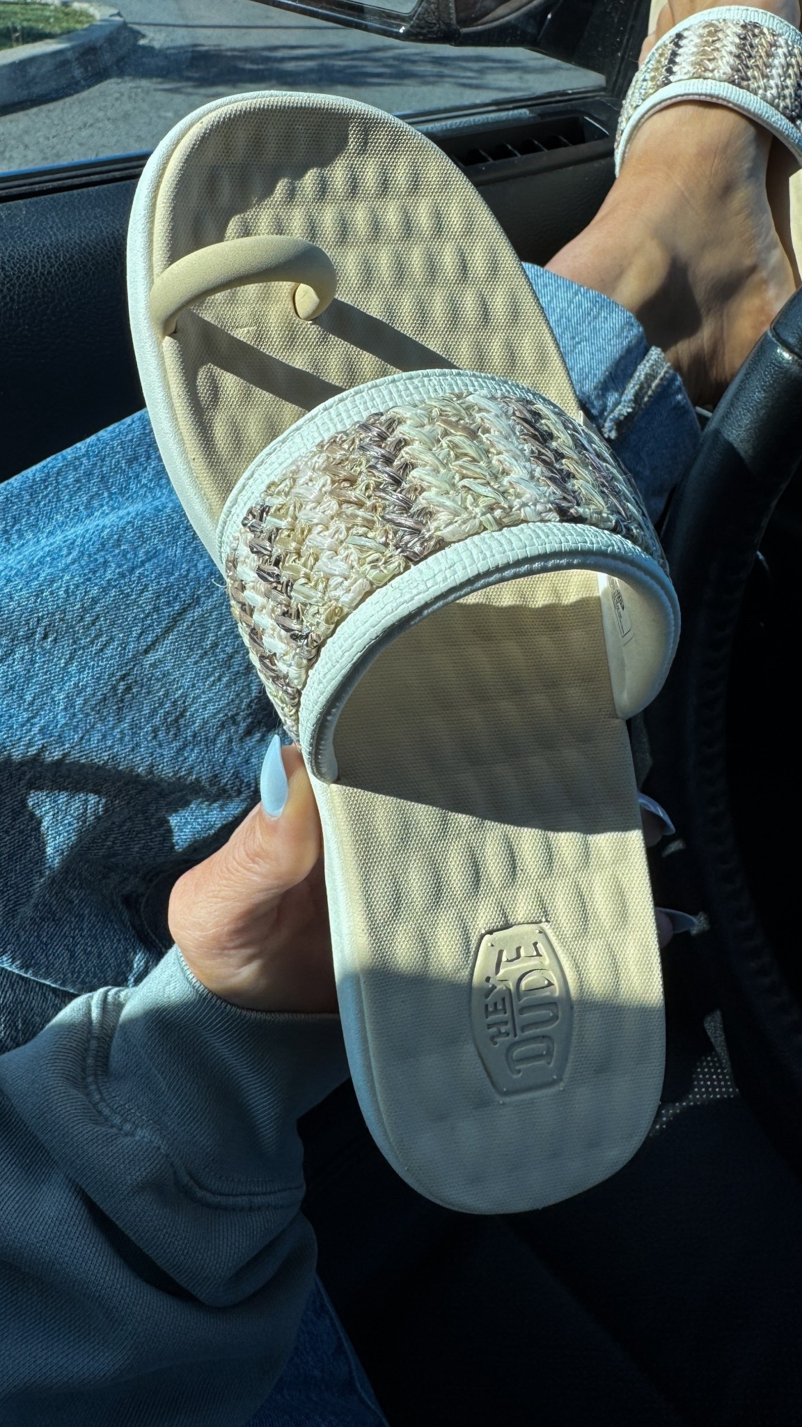 Walking on a yoga mat has never looked cuter, oh my word! These new Heydude sandals are so comfortable, girls! Perfect way to elevate any spring outfit! 
-if you are a half size, size up!

The strap is like a pillow inside! Even the toe strap is squishy and comfortable! The grip on the insole so your foot isn’t sliding around! Ughhh these HeyDude sandals are sooo good!! 

#LTKootd #LTKgrwm #LTKdayinmylife