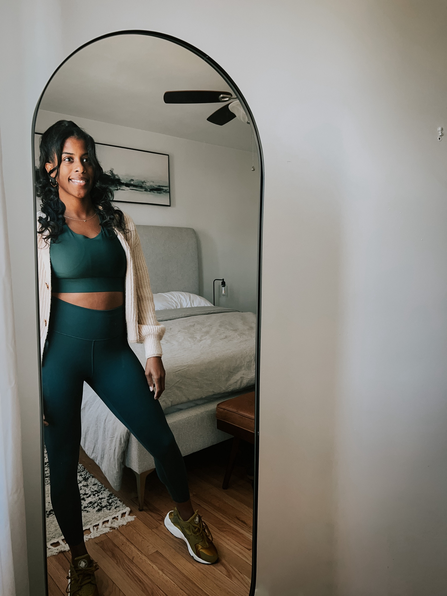 When I'm doing a high-impact workout, I love wearing this Fabletics no-bounce sports bra and power-hold leggings. It comes in different colors and you can mix and match. 

Workout Outfits, Workout Gear, Sports Bra, Workout Leggings 

#LTKfitness