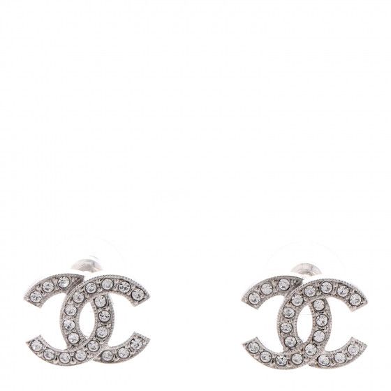 CHANEL

Crystal CC Earrings Silver | Fashionphile