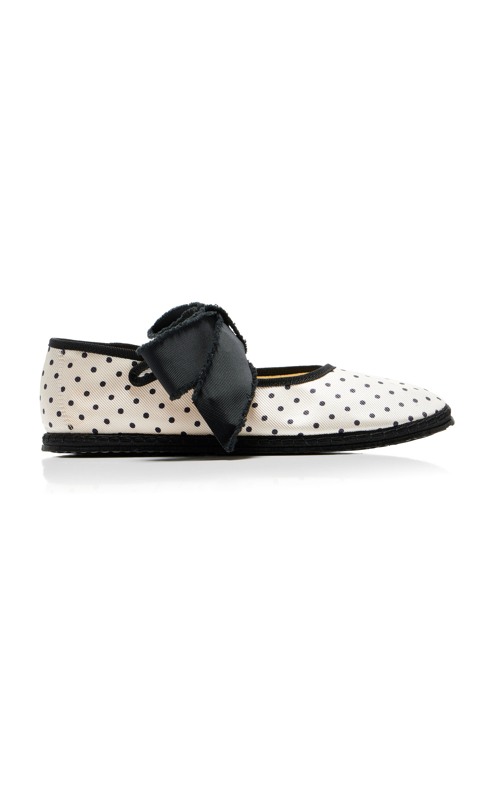 Exclusive Riviera Convertible Bow Polka-Dot Silk Mary Jane Flats | Moda Operandi (Global)