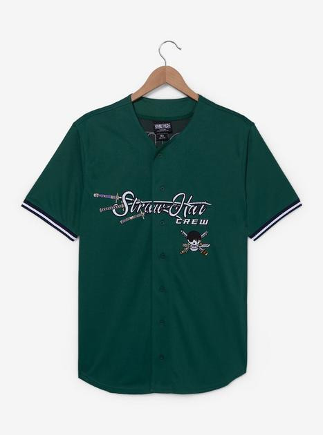 One Piece Straw Hat Crew Zoro Baseball Jersey — BoxLunch Exclusive | BoxLunch | BoxLunch