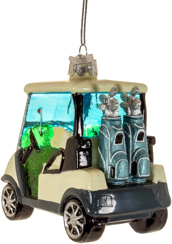 Kurt Adler 4-Inch Noble Gems™ Glass Golf Cart Ornament | Amazon (US)
