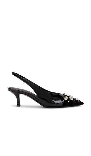 Fiona 50mm Slingback in Black | Revolve Clothing (Global)