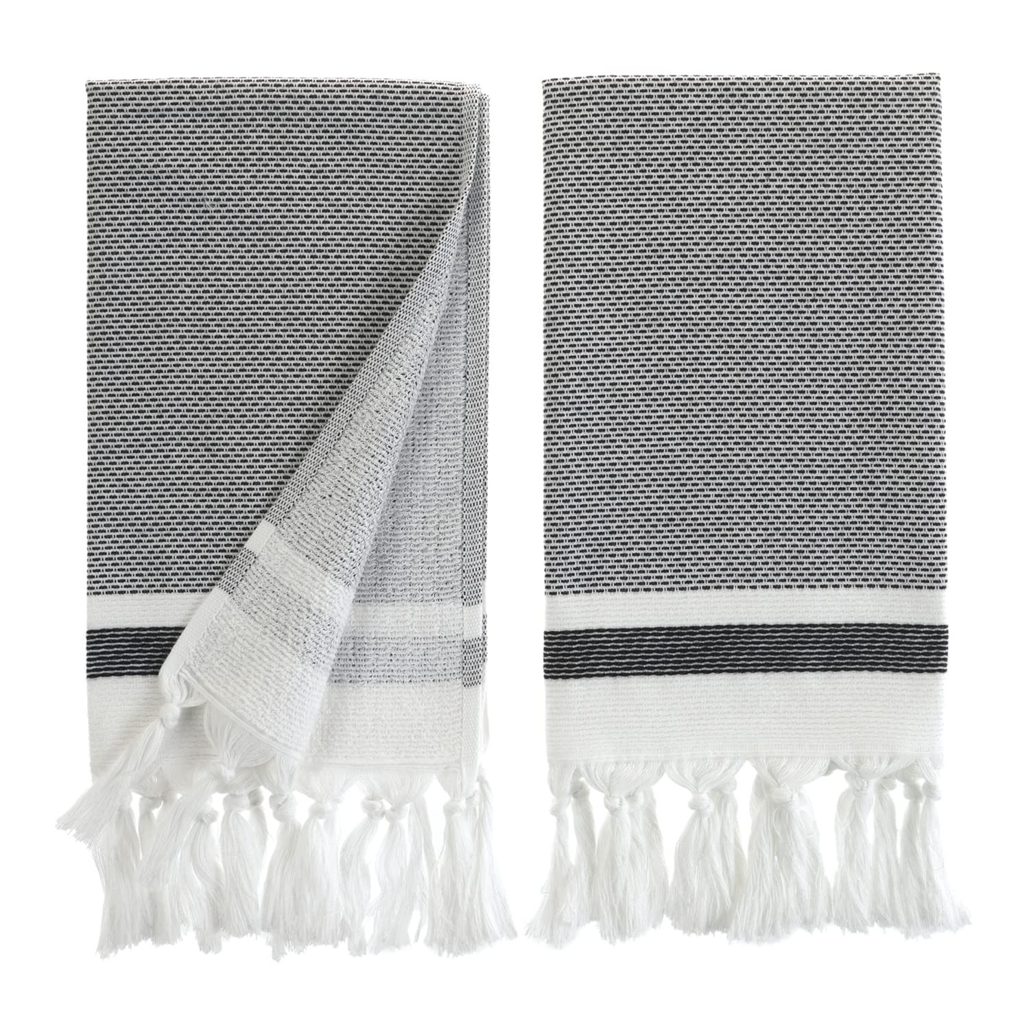 sea me at home Turkish Hand Towels for Bathroom, Kitchen Towels Decorative Set of 2, Luxury Turki... | Amazon (US)